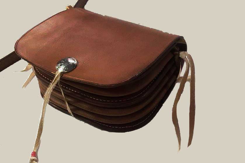 【Koudlka Leather(クーデルカ レザー)】【mp-2r-BRBK】メディスンバッグ（ショルダーベルト付き）