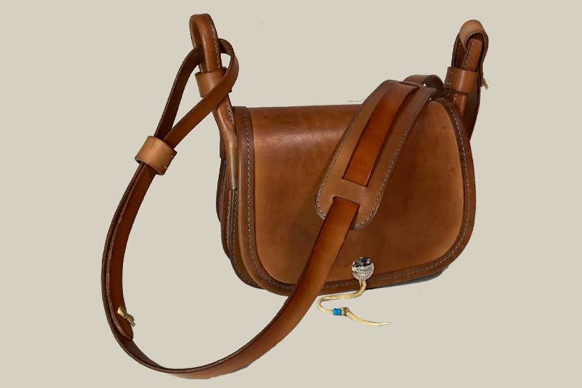 【Koudlka Leather(クーデルカ レザー)】【HB-2a-BRBK】ハンティングバッグ S